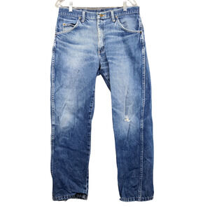 Wrangler Men's Jeans Blue 34x30 Medium Wash Cotton Denim 5 Pocket